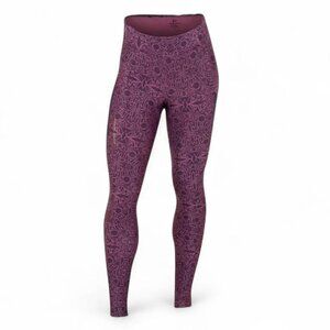 Pearl Izumi Sugar Thermal Cycling Tights in Nightshade Thistle Damask